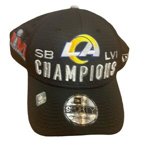 Superbowl LVI LA Rams trophy locker room collection on field gear New Era